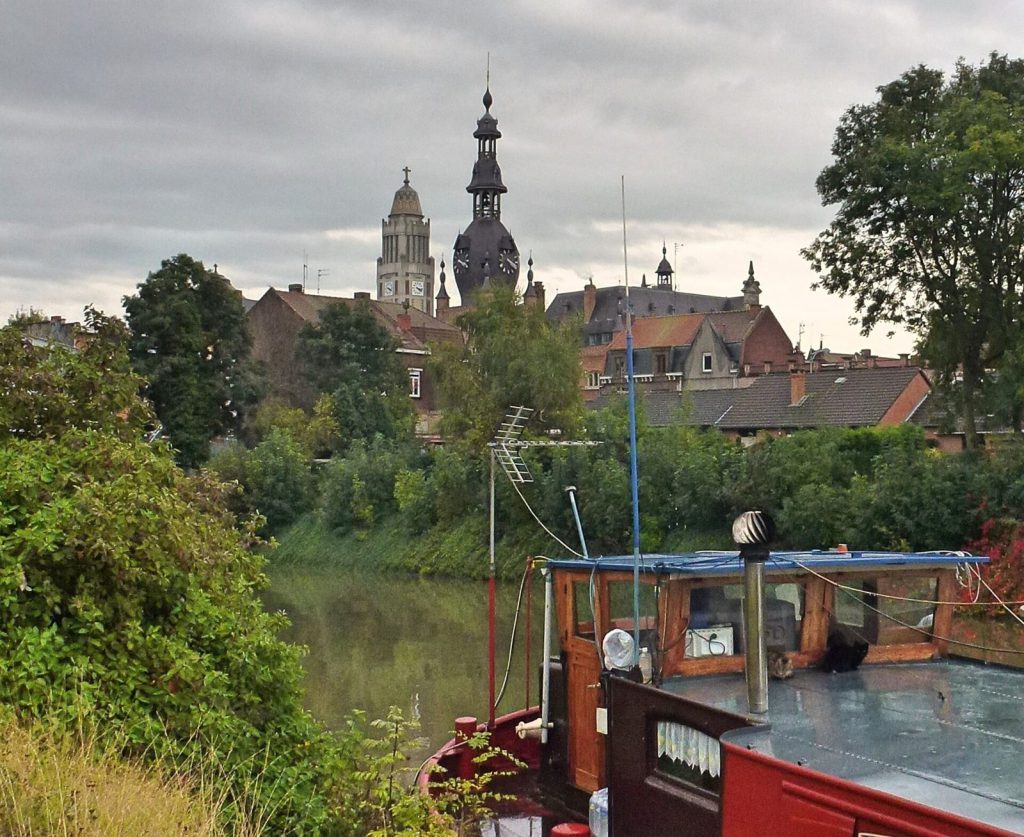 Comines vue depuis la Lys
